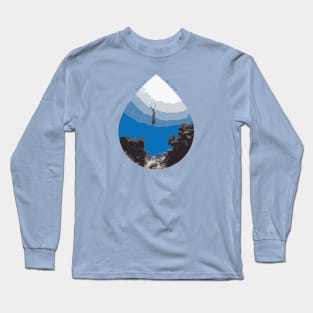 Diver Deep Blue Long Sleeve T-Shirt